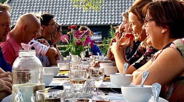 biologische boerenmaaltijd op genneper hoeve
